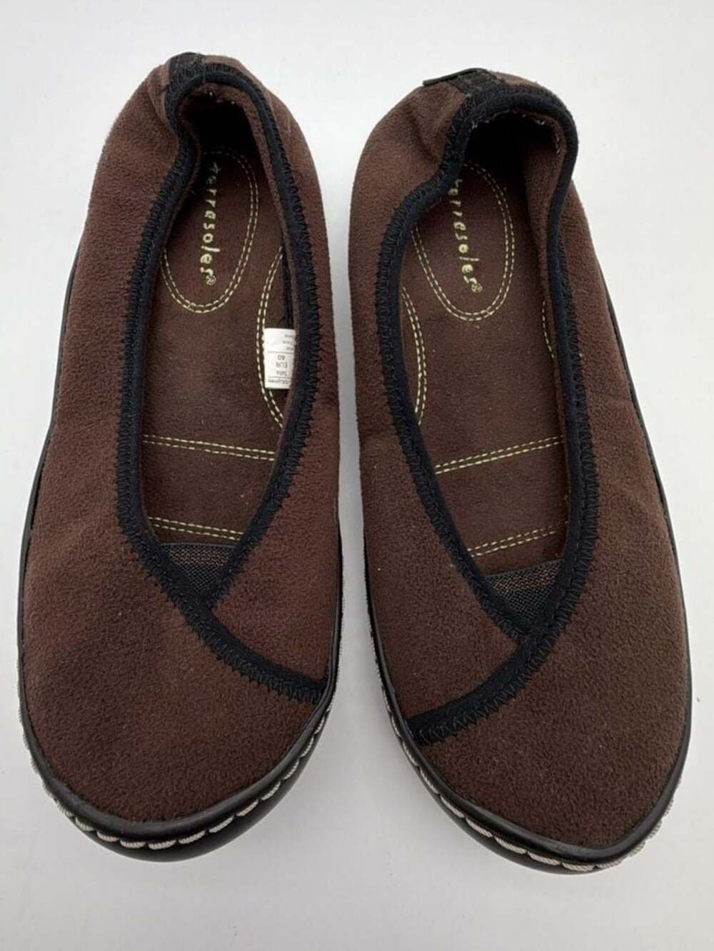 Terrasoles Rainier Women's Casual Slip On Flats Brown Comfort Size 7